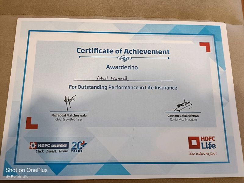 CERTIFICATE IN LIFE INSURANCE